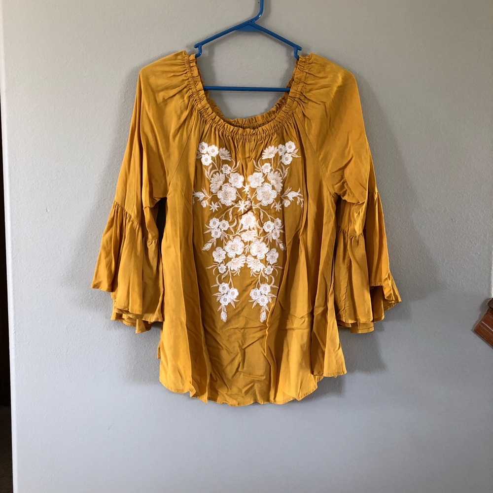 Marigold Bell Sleeves Top